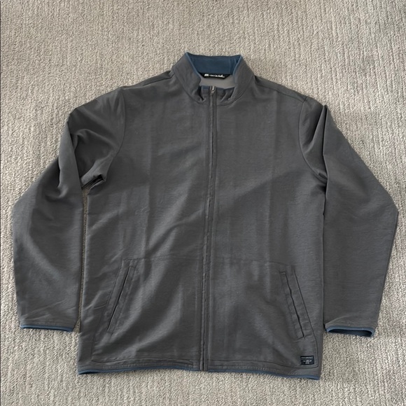 Travis Mathew Gray Light-weight Full-Zip Jacket Sz L